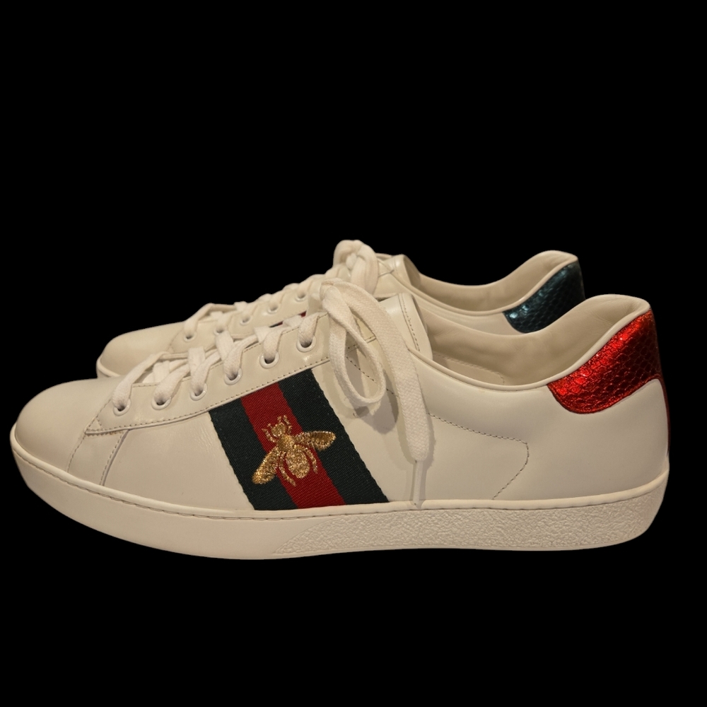 Gucci Men's Ace Leather Sneakers - Size 13